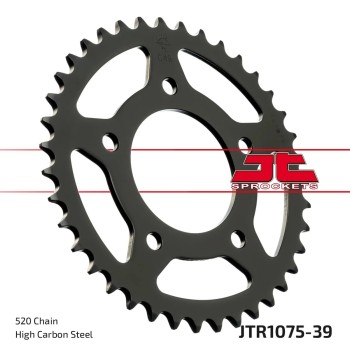 corona moto jt sprockets de acero de 39 dientes jtr1075 39
