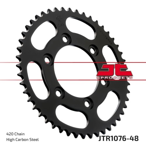 corona moto jt sprockets de acero de 48 dientes jtr1076 48