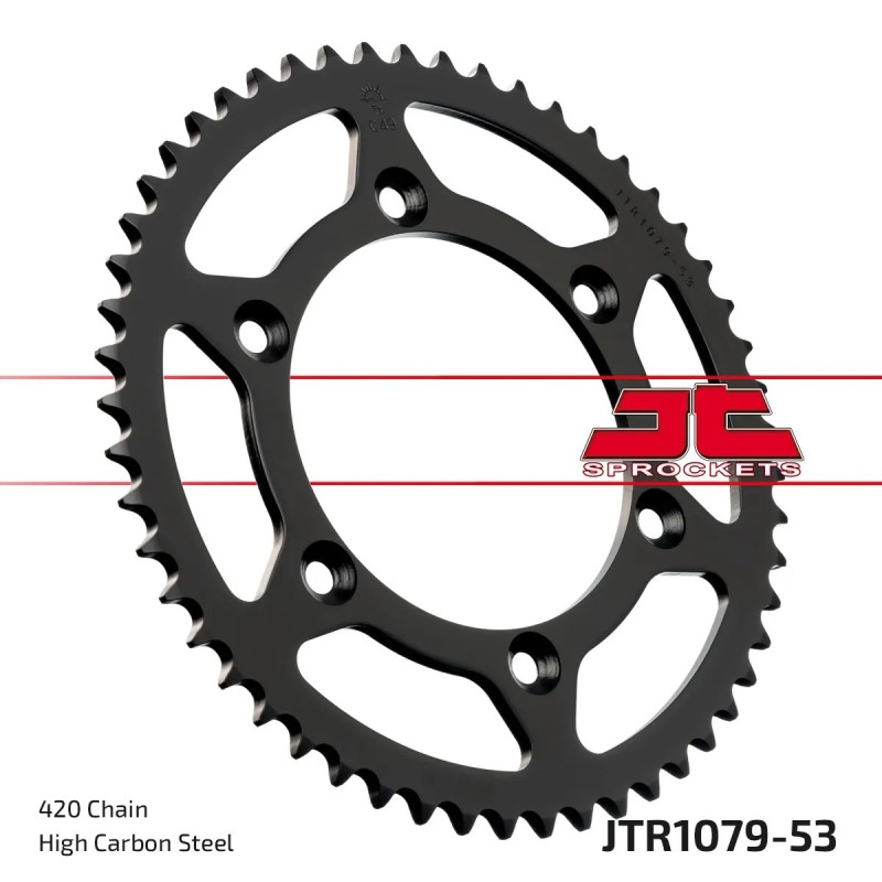 corona moto jt sprockets de acero cpi sm 53 dientes p 520 jtr1079 53