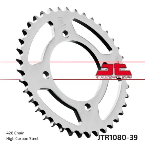 corona moto jt sprockets de acero de 39 dientes jtr1080 39