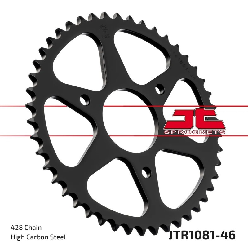 corona moto jt sprockets de acero de 46 dientes jtr1081 46
