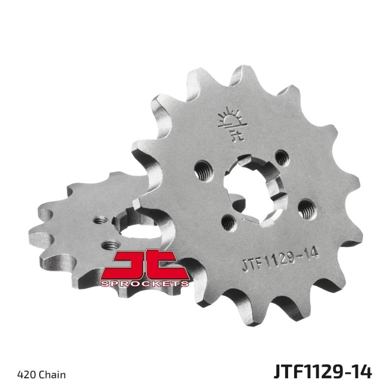 pinon de moto jt sprockets acero 14 dientes p 420 jtf1129 14