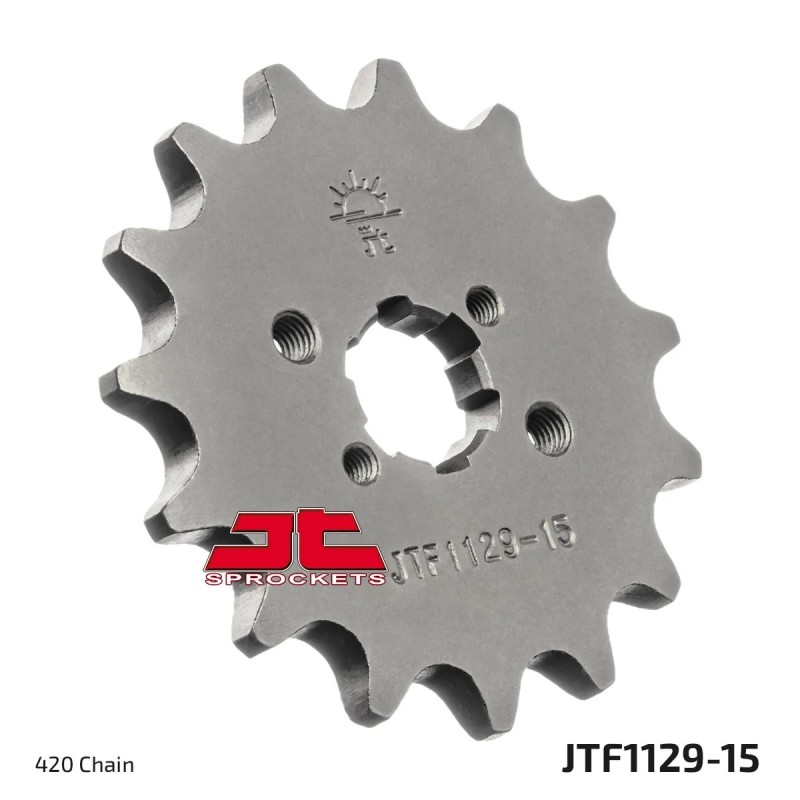 pinon de moto jt sprockets acero 15 dientes p 420 jtf1129 15