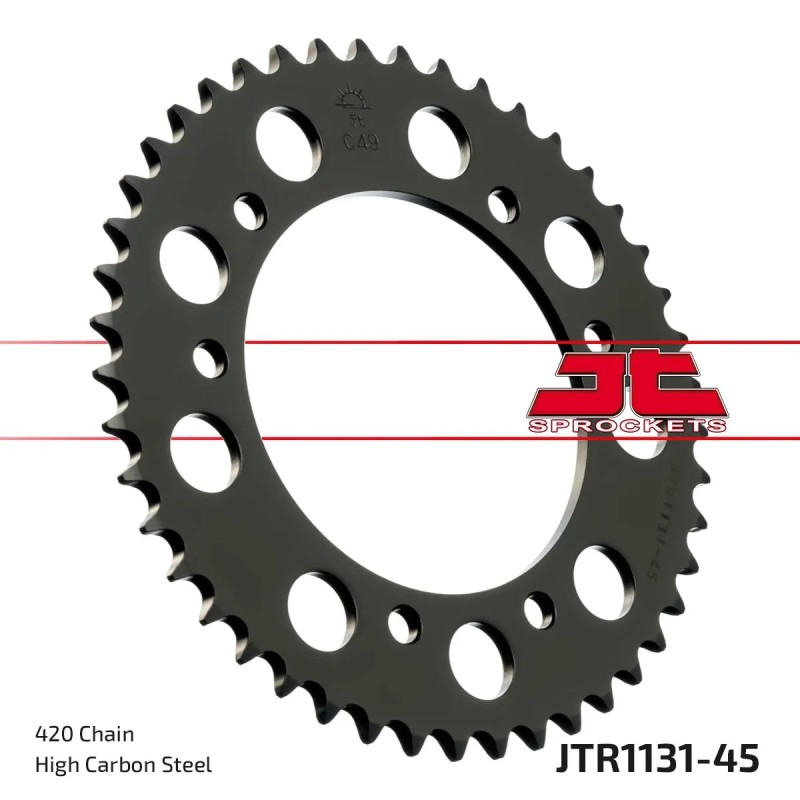 corona moto jt sprockets de acero de 45 dientes jtr1131 45