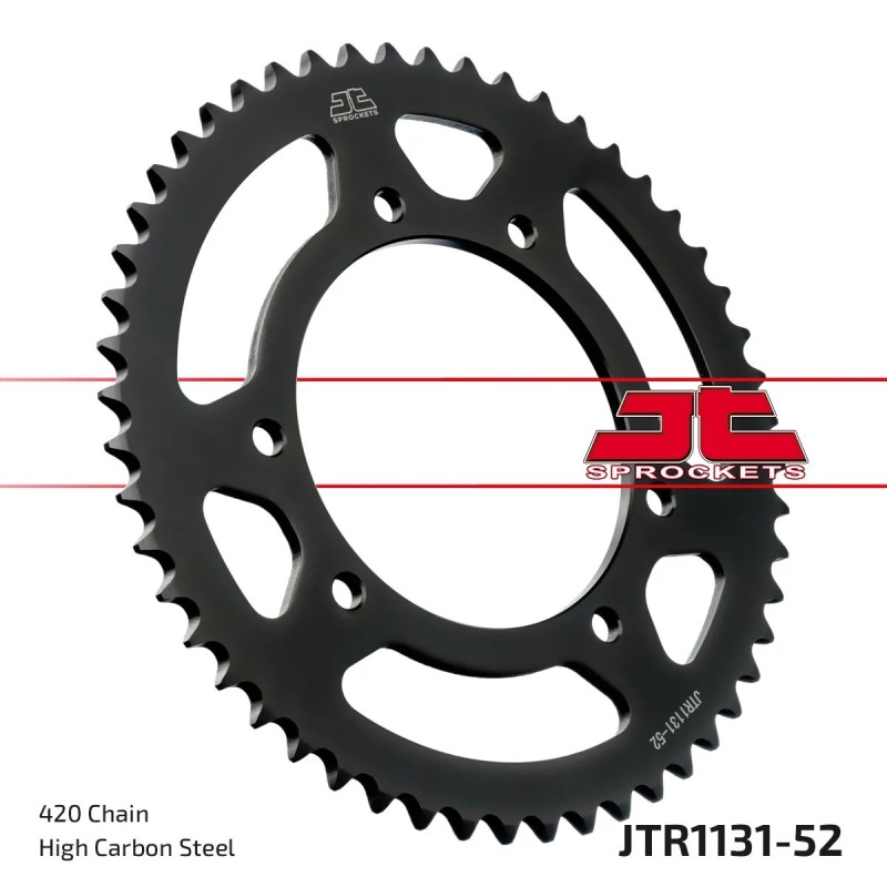 corona moto jt sprockets de acero de 52 dientes jtr1131 52