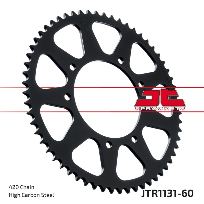corona moto jt sprockets de acero de 60 dientes jtr1131 60