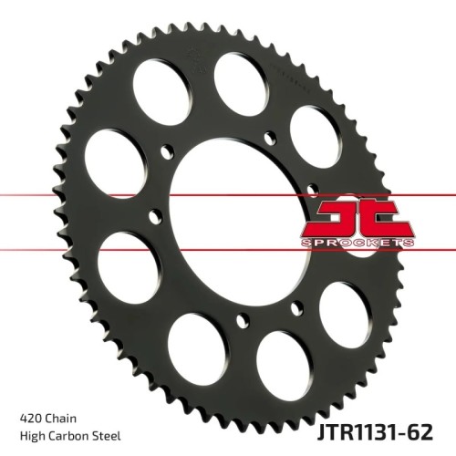corona moto jt sprockets de acero de 62 dientes jtr1131 62