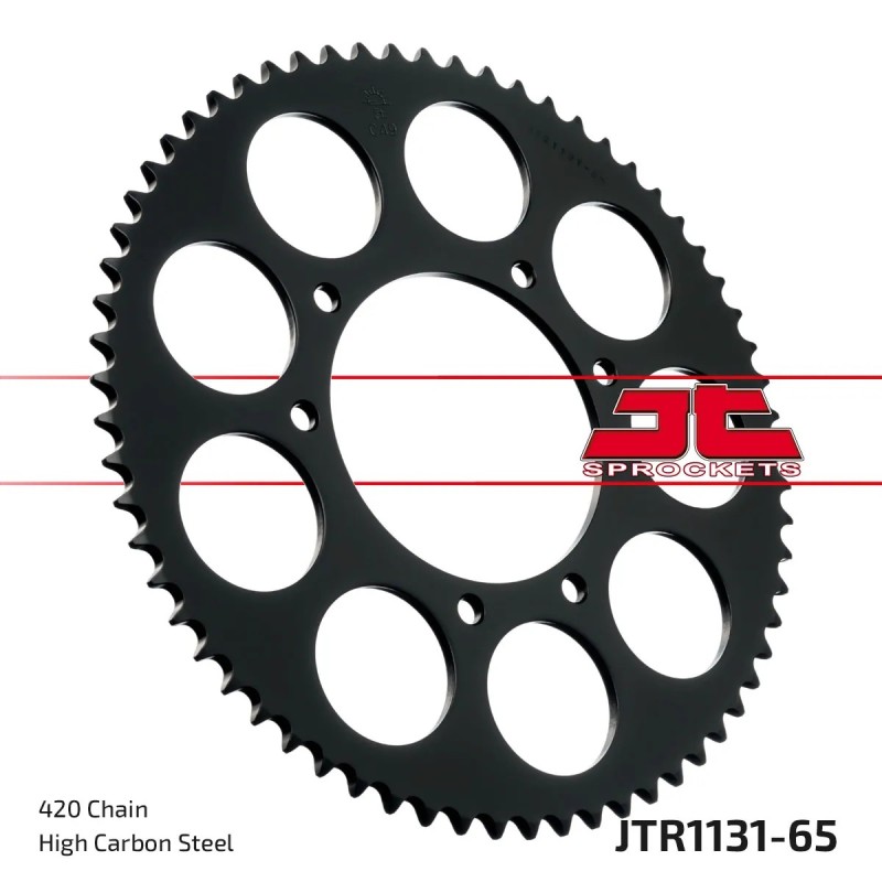corona moto jt sprockets de acero de 65 dientes jtr1131 65