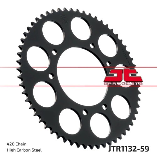 corona moto jt sprockets de acero de 59 dientes jtr1132 59