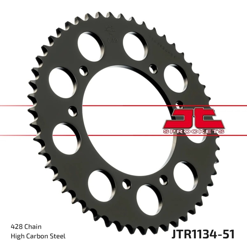 corona moto jt sprockets de acero de 51 dientes jtr1134 51