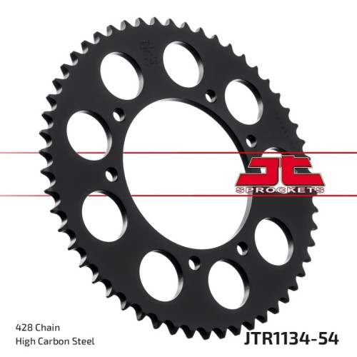 corona moto jt sprockets de acero de 54 dientes jtr1134 52