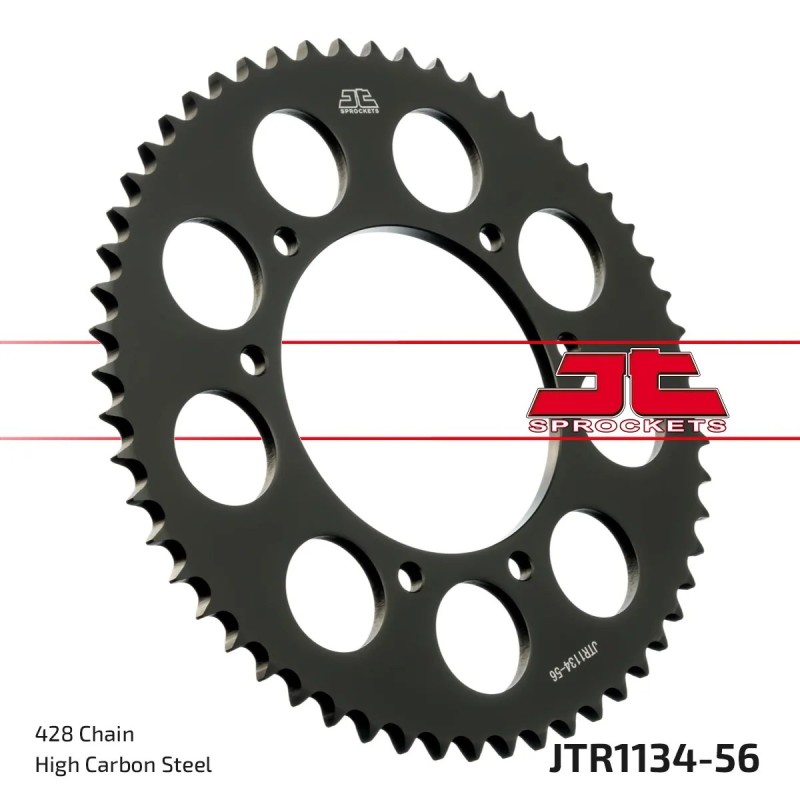 corona moto jt sprockets de acero de 56 dientes jtr1134 52