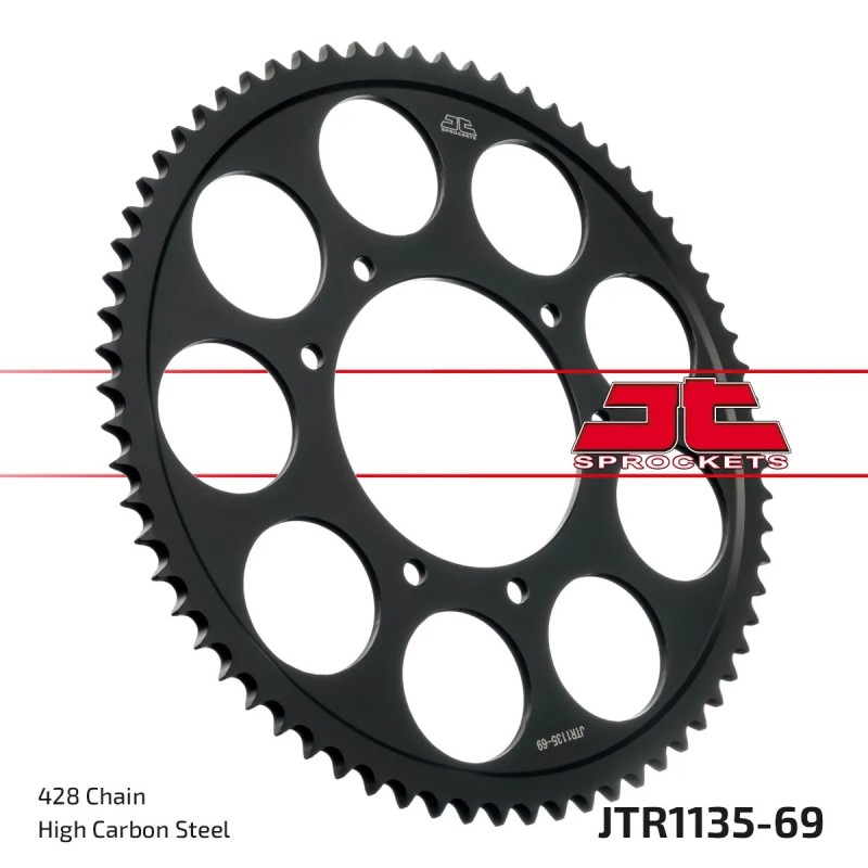 corona moto jt sprockets de acero de 69 dientes jtr1135 69