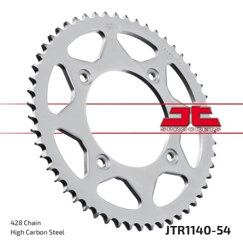 corona moto jt sprockets de acero de 54 dientes jtr1140 54