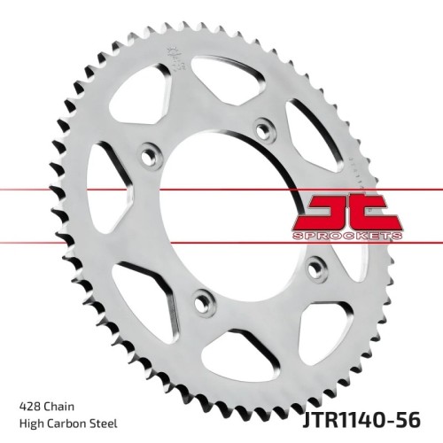 corona moto jt sprockets de acero de 56 dientes jtr1140 56