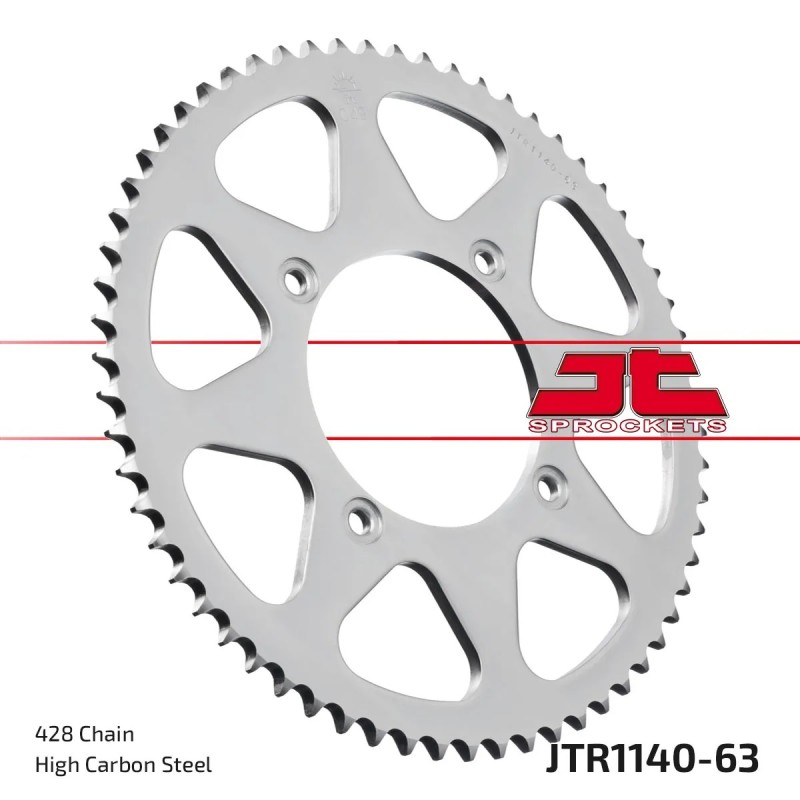 corona moto jt sprockets de acero de 63 dientes jtr1140 63