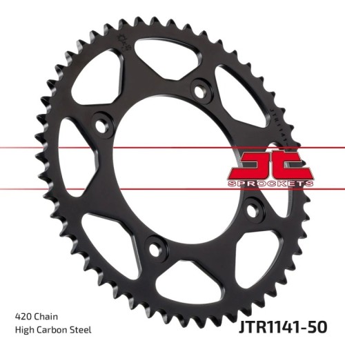 corona moto jt sprockets de acero de 50 dientes jtr1141 50
