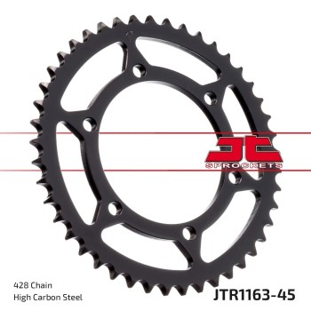 corona moto jt sprockets de acero de 45 dientes jtr1141 60