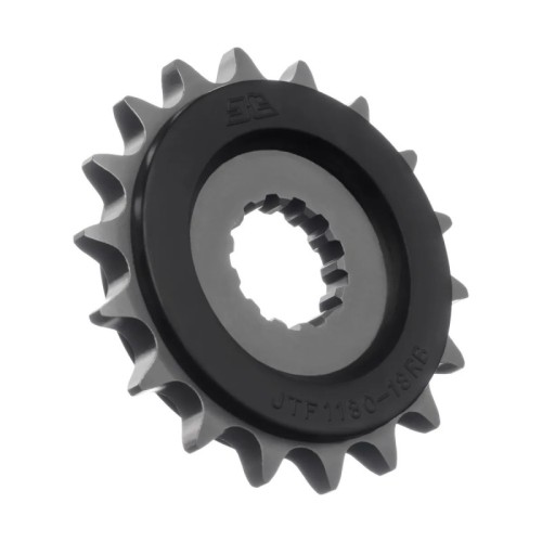 pinon moto jt sprockets acero con goma 18 dientes p 530 jtf1180 18rb