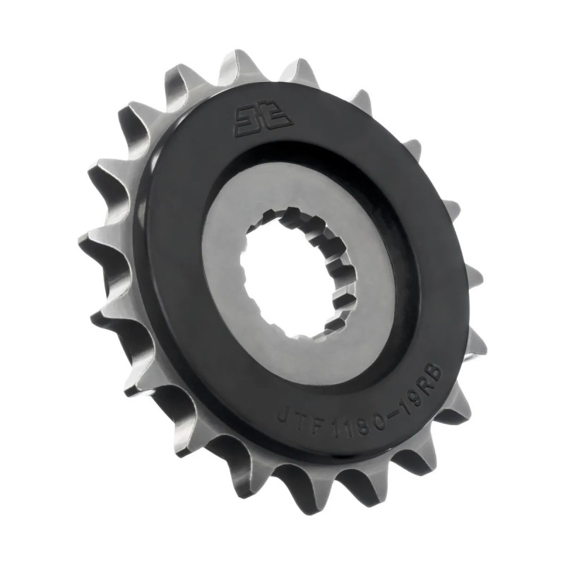 pinon moto jt sprockets acero con goma 19 dientes p 530 jtf1180 19rb