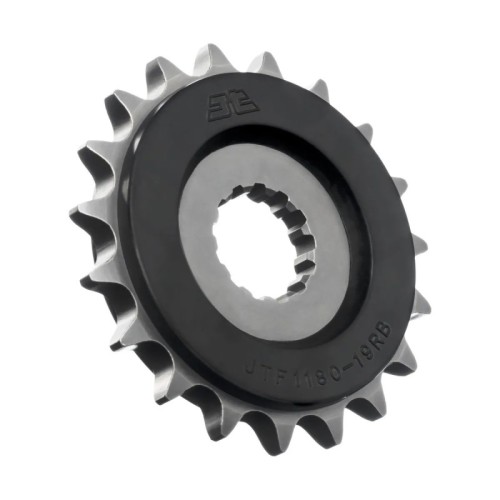 pinon moto jt sprockets acero con goma 19 dientes p 530 jtf1180 19rb