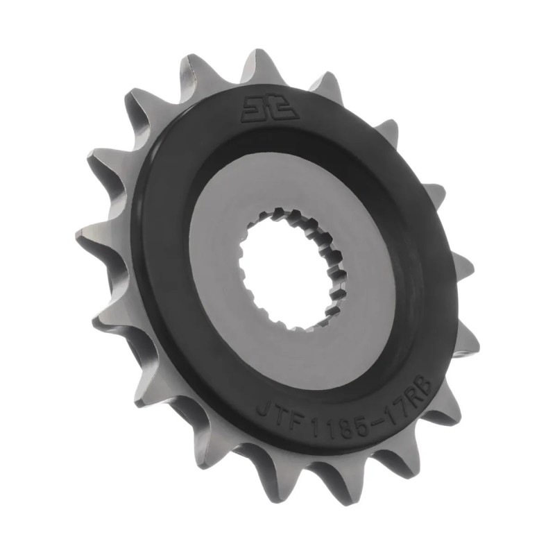 pinon moto jt sprockets acero con goma 17 dientes p 525 jtf1183 17