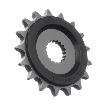 pinon moto jt sprockets acero con goma 17 dientes p 525 jtf1186 17