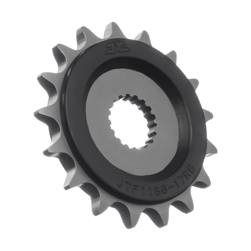 pinon moto jt sprockets acero con goma 17 dientes p 525 jtf1186 17