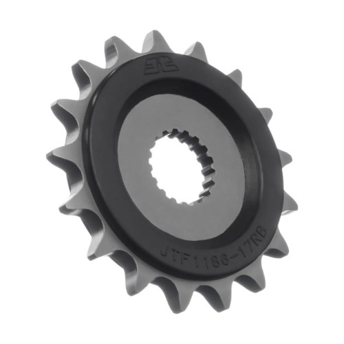 pinon moto jt sprockets acero con goma 17 dientes p 525 jtf1186 17