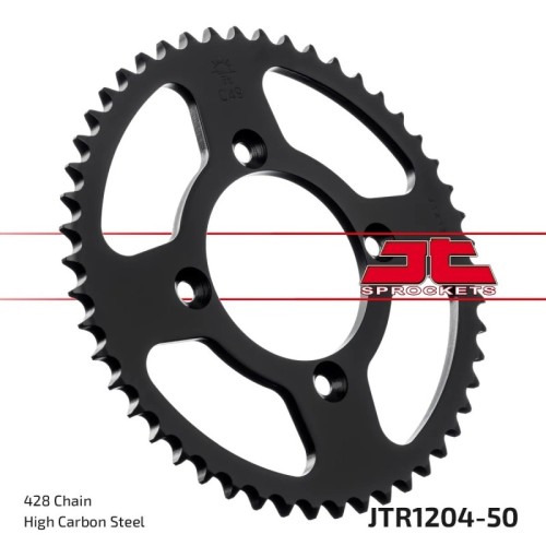 corona moto jt sprockets de acero de 50 dientes jtr1204 50