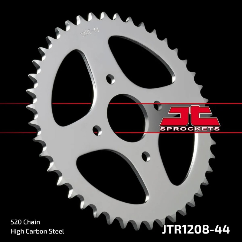 corona moto jt sprockets de acero de 44 dientes jtr1208 44