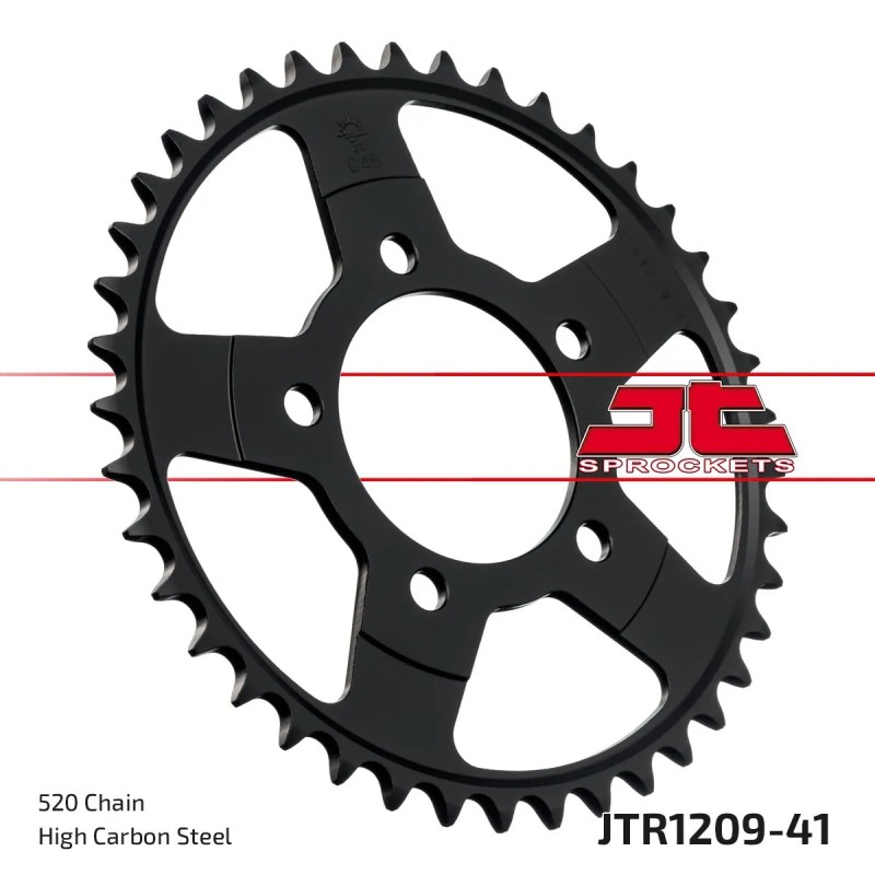 corona moto jt sprockets de acero de 41 dientes jtr1209 41