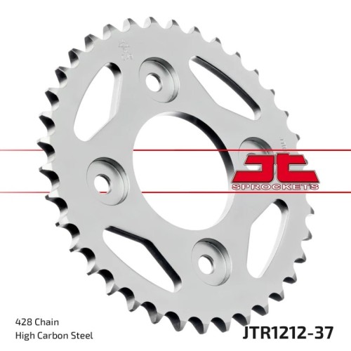 corona moto jt sprockets de acero de 37 dientes jtr1212 37