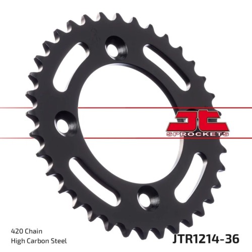 corona moto jt sprockets de acero de 36 dientes jtr1214 36