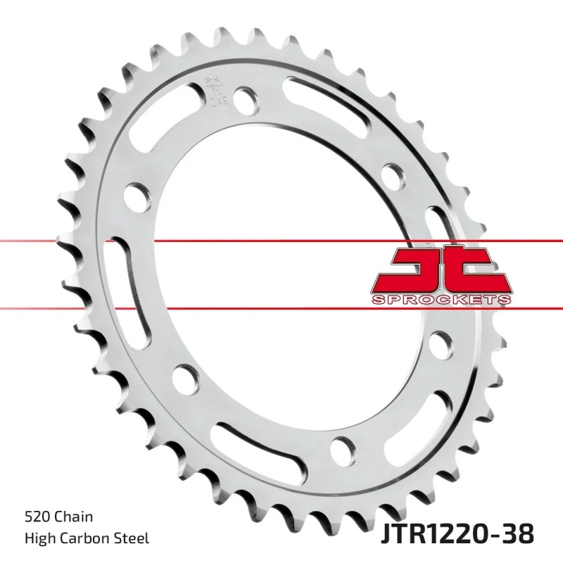 corona moto jt sprockets de acero de 38 dientes jtr1220 38