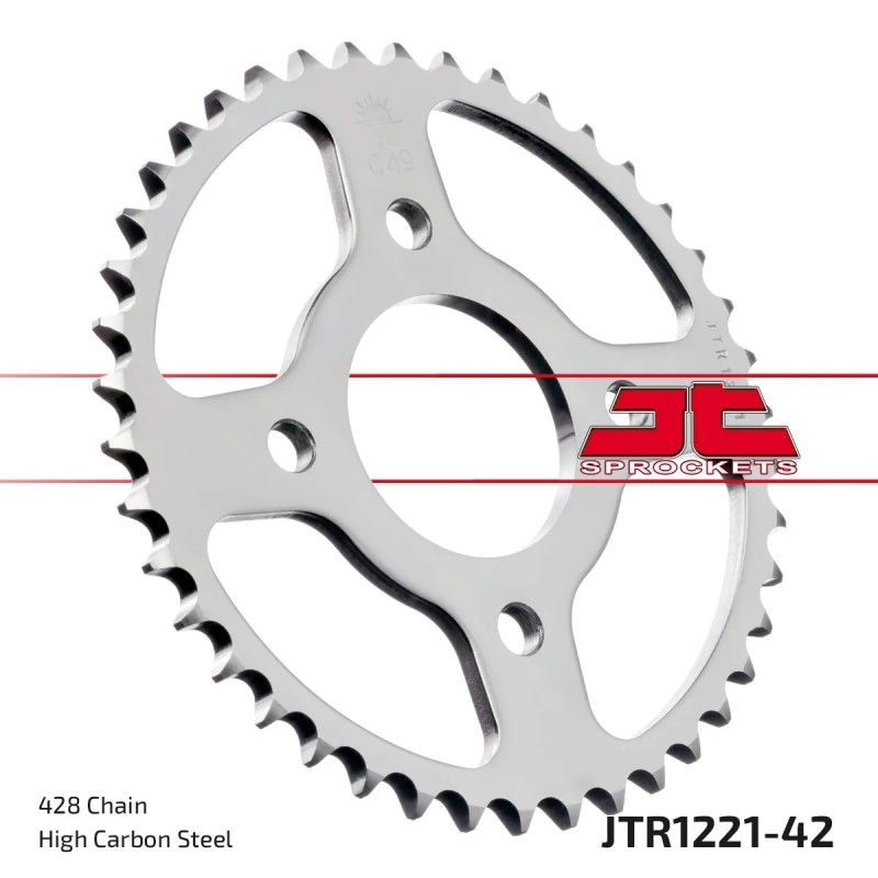 corona moto jt sprockets de acero de 42 dientes jtr1221 42