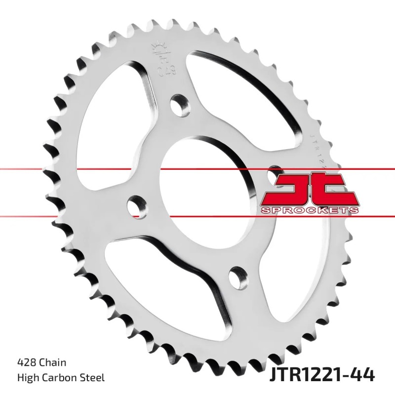 corona moto jt sprockets de acero de 44 dientes jtr1221 44