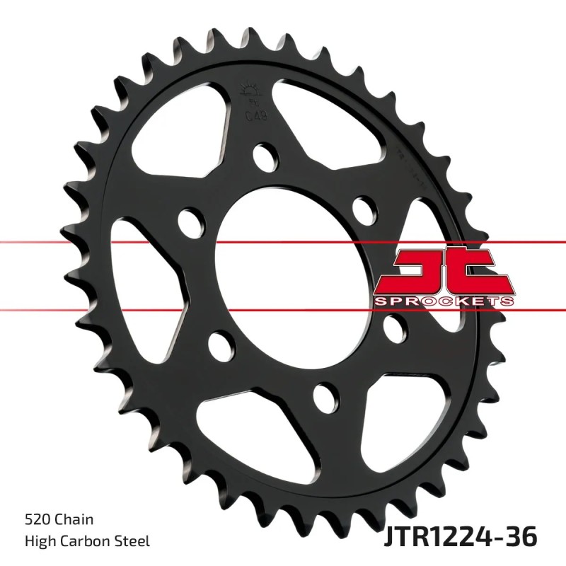 corona moto jt sprockets de acero de 36 dientes jtr1224 36