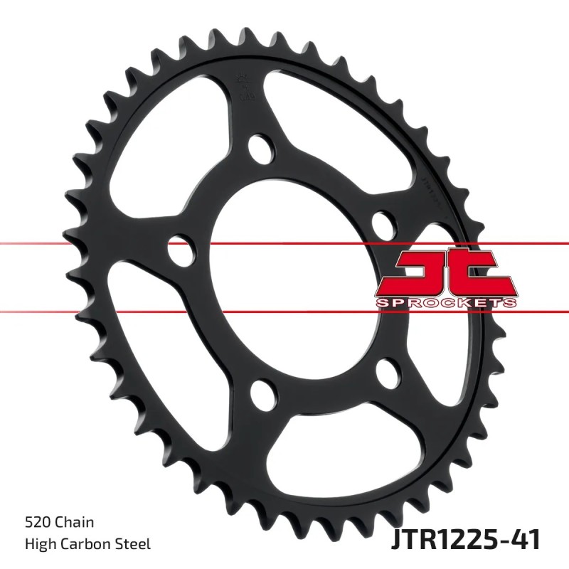 corona moto jt sprockets de acero honda 41 dientes jtr1225 41