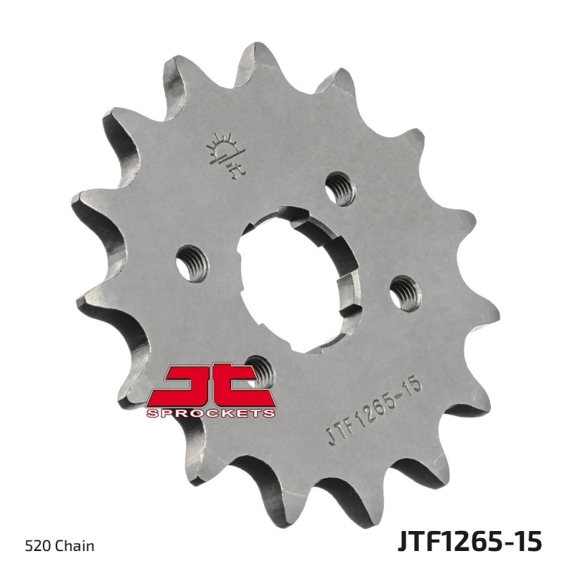 pinon de moto jt sprockets 15 dientes p 520 jtf1265 15