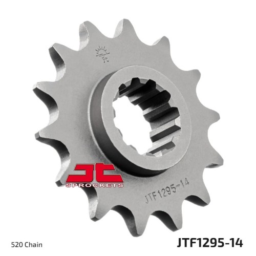 pinon de moto jt sprockets acero 14 dientes p 520 jtf1295 14