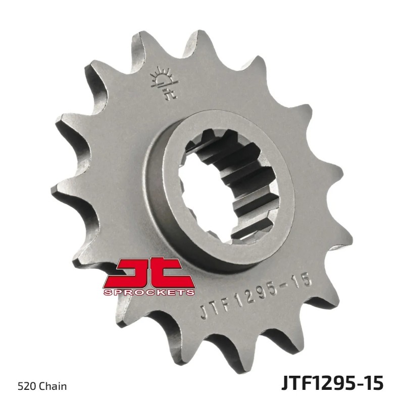 pinon de moto jt sprockets acero 15 dientes p 520 jtf1295 15