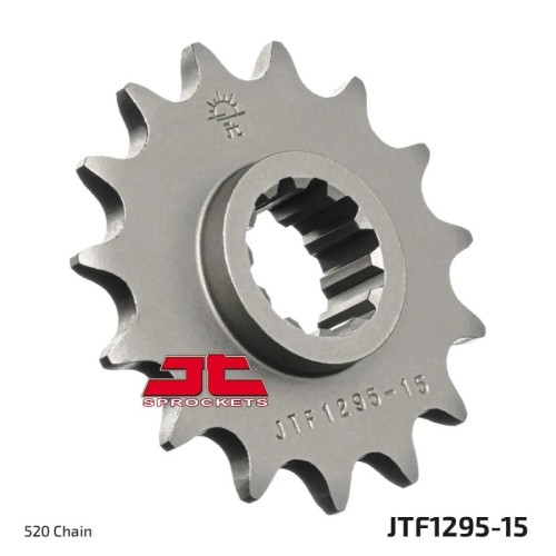 pinon de moto jt sprockets acero 15 dientes p 520 jtf1295 15