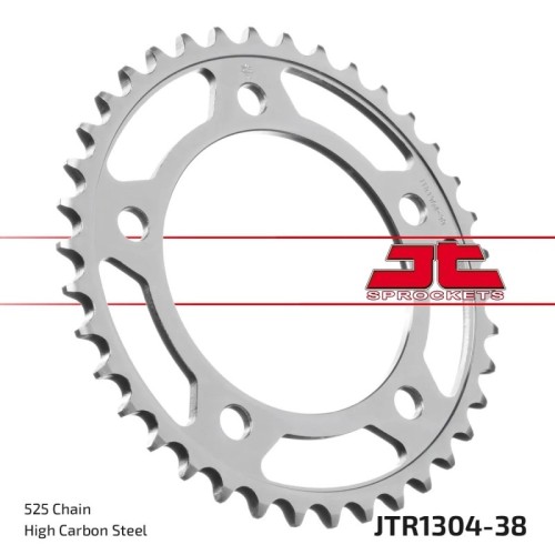 corona moto jt sprockets de acero de 38 dientes jtr1304 38