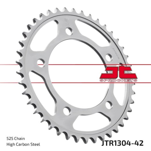 corona moto jt sprockets de acero de 42 dientes jtr1304 42