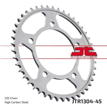 corona moto jt sprockets de acero de 45 dientes jtr1304 45