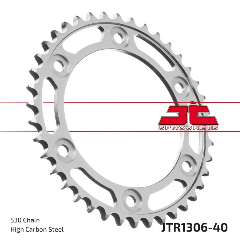 corona moto jt sprockets de acero de 40 dientes jtr1306 40