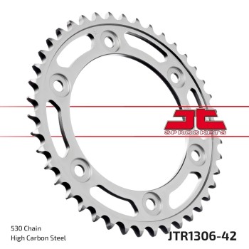 corona moto jt sprockets de acero de 42 dientes jtr1306 42
