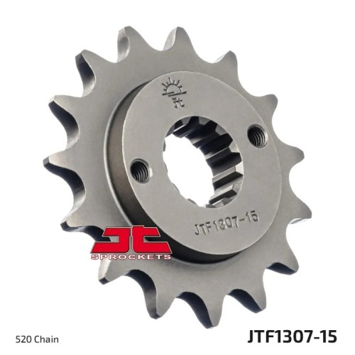 pinon de moto jt sprockets acero 15 dientes p 520 jtf1307 15