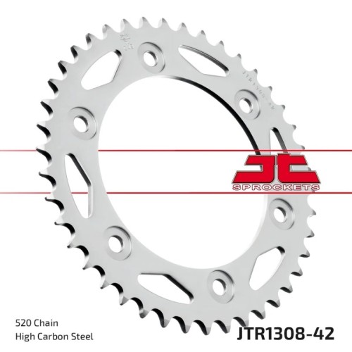 corona moto jt sprockets de acero de 42 dientes jtr1308 42